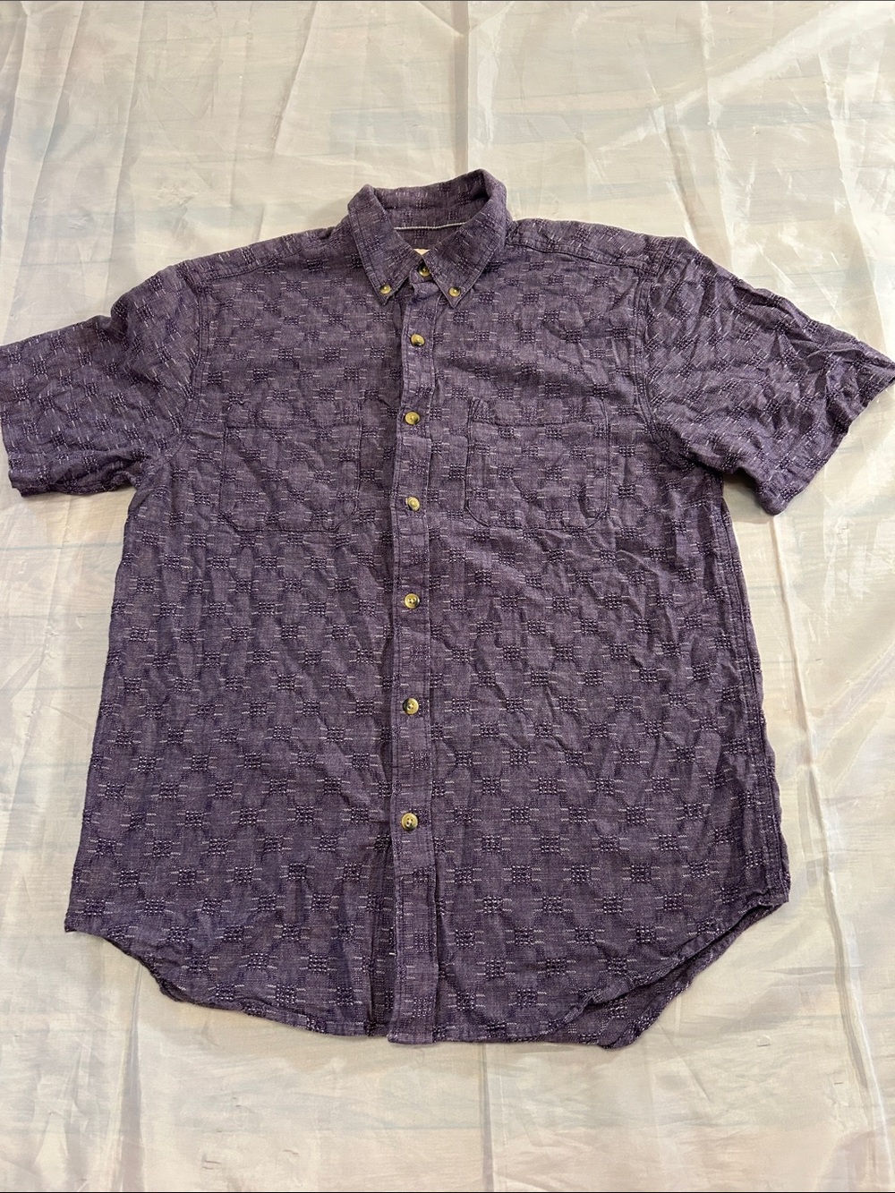 The Territory Ahead Purple Short-Sleeve Button-Down Shirt